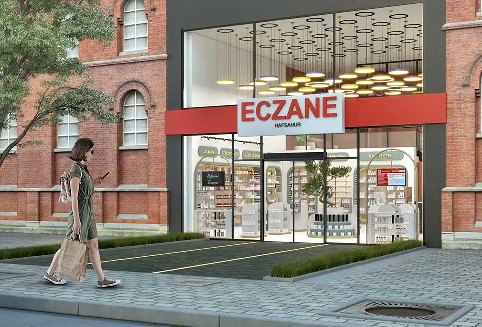 Hafsanur Eczanesi dış cephe görünümü